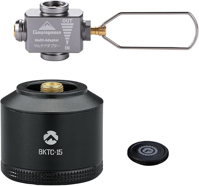 CAMPINGMOON Refillable Gas Canister Empty Pocket Tank for Gas Lantern Backpacking Camping 15g w/