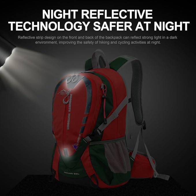 INOXTO Small Hiking Backpack with 2L Water Bladder and Waterproof Rain Cover, 25L Hydration Daypack