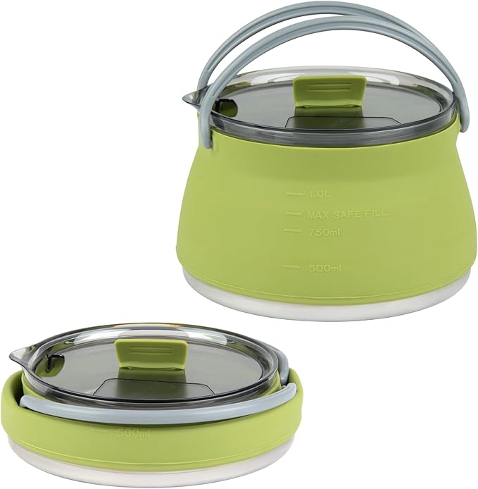 Restaurantware-Hi Tek 1 Liter Collapsible Camping Kettle, 20 Portable Cook Pots - With Perforated