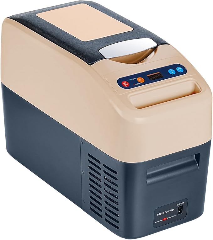 Car Refrigerator, 12 Volt Refrigerator, Slim Design, 0℉~50℉ Portable Freezer Car Fridge, 17