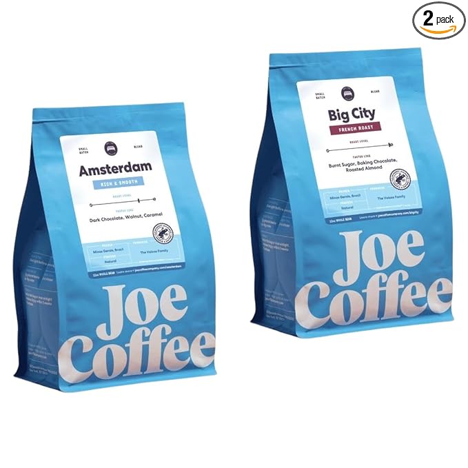 Bean Box New York Coffee Sampler, 2-Pack - Roasted by Joe Company, Gourmet Arabica Coffee, Variety