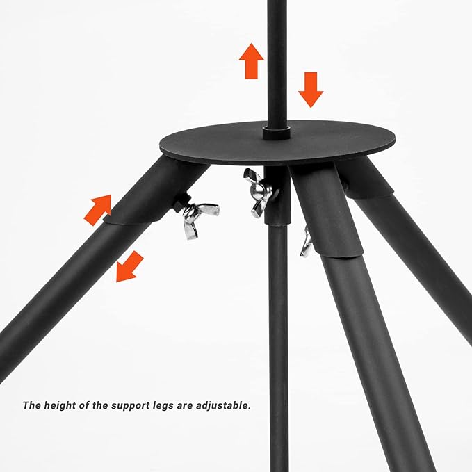 only fire Spit Rotisserie Outdoor Camp Grill with Support Legs for Outdoor Campfire Grilling