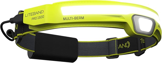 LED Headlamp, Liteband PRO 1500 Lumen Super Bright Head Lamp, Rechargeable Powerful Battery Powered