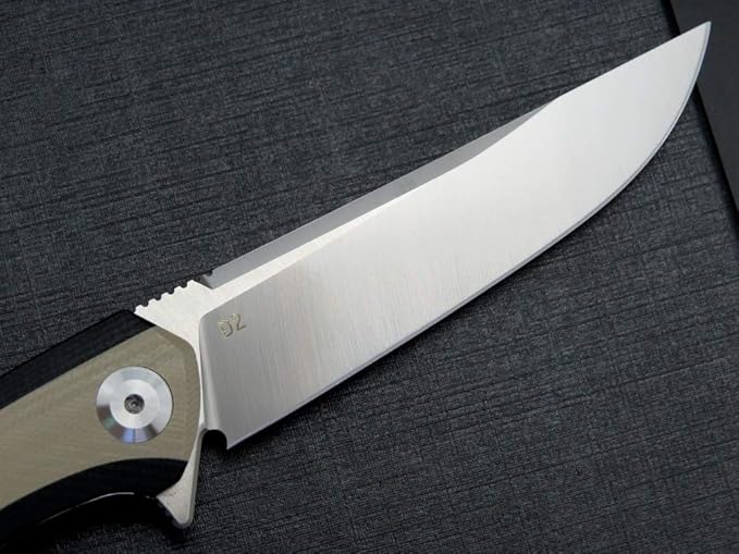 Eafengrow EF947 EDC D2 Folding Knife, G10 Handle Ball Bearing Folder with Locking Liner EDC Flipper