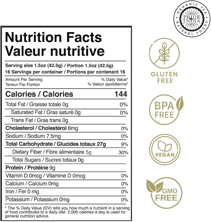 Pride Of India - Indian Split Yellow Pigeon Peas - Protein & Fiber Rich Toor (Arahar) Dal, 1.5