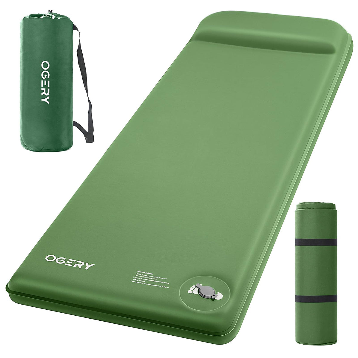 OGERY Sleeping Pad - Self-Inflating, Memory Foam - product view 1