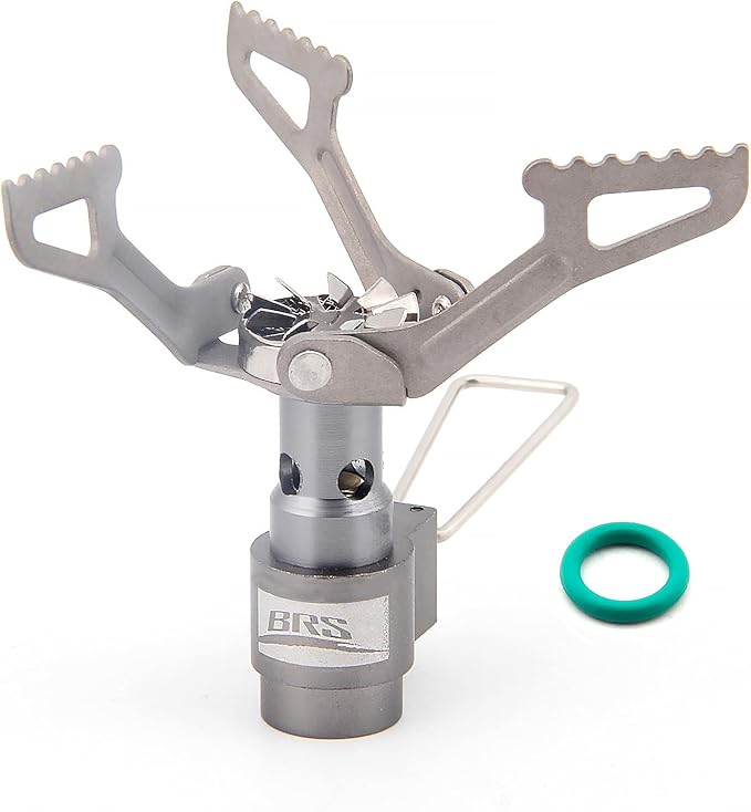 BRS Stove BRS 3000T Stove Titanium Ultralight Backpacking Stove Portable Propane Camping Stove Gas