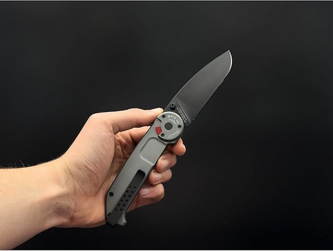 Extrema Ratio - BF2 CD M390 (Grey) Folding Knife, M390 steel blade 60 HRC, grey satin finish