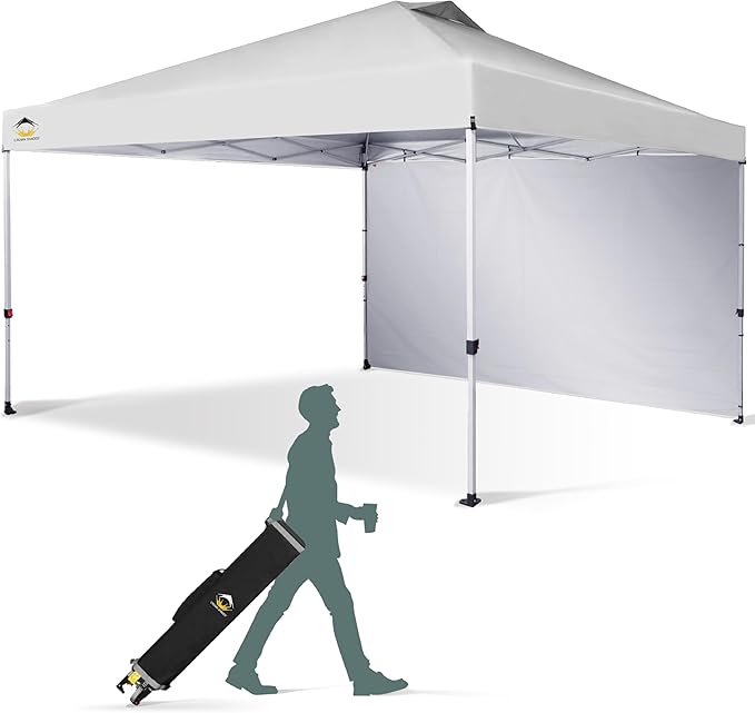 CROWN SHADES 12x12 Pop Up Canopy Tent Instant Commercial with 150D Silver Coated Fabric Including 1