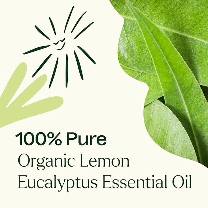 Plant Therapy Organic Lemon Eucalyptus Essential Oil 100% Pure, USDA Certified Organic, Undiluted