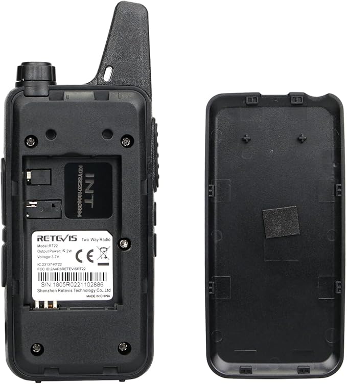 Retevis RT22 Two Way Radio Long Range Rechargeable,Portable 2 Way Radio, USB-C Charging, Handsfree