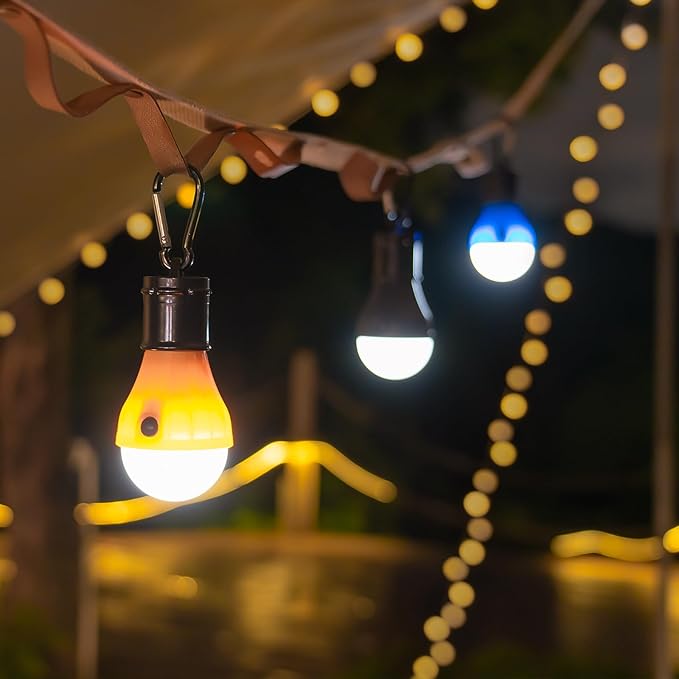 Led Camping Lantern USB Rechargeable,Outdoor Tent Lights for Camping Hanging,Kids with Clip Hook