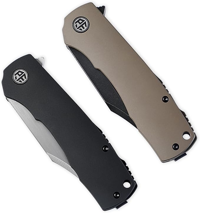 Petrified fish PFP03 Victor,3.58" K110 Stonewashed Blade,140g Micarta Handle Flipper Liner lock
