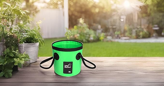 BANCHELLE Collapsible Bucket Water Container Portable Folding Camp Wash Basin for Outdoor Traveling
