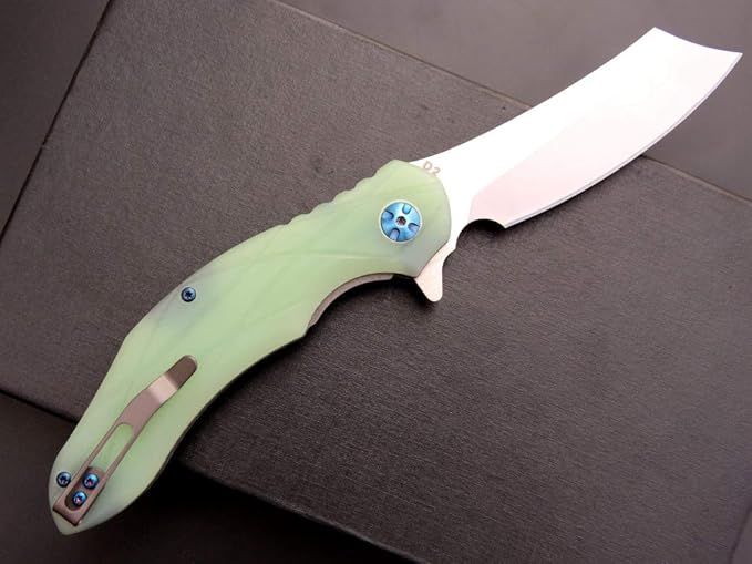 Eafengrow EF919 Folding Knife with Pocket Clip D2 Steel Blade G10 Handle EDC Tool Outdoor Knives