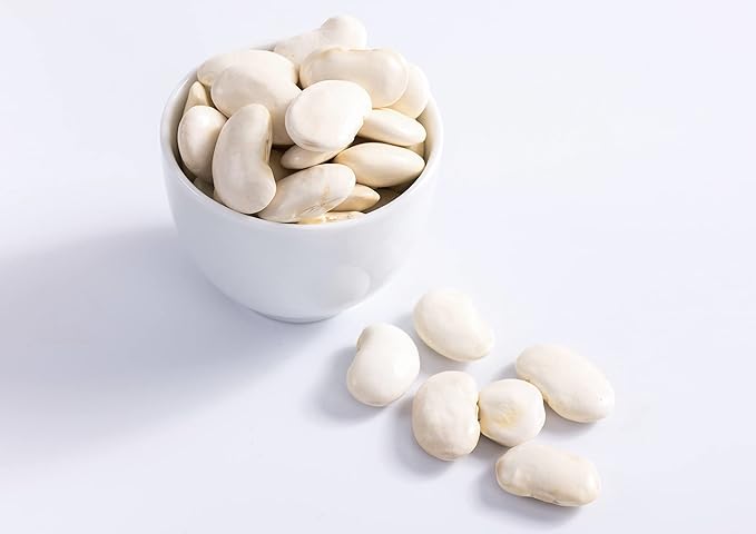 Food to Live Organic White Kidney Beans, 6 Pounds Whole Raw Dried Beans, Vegan, Kosher, Bulk. Rich