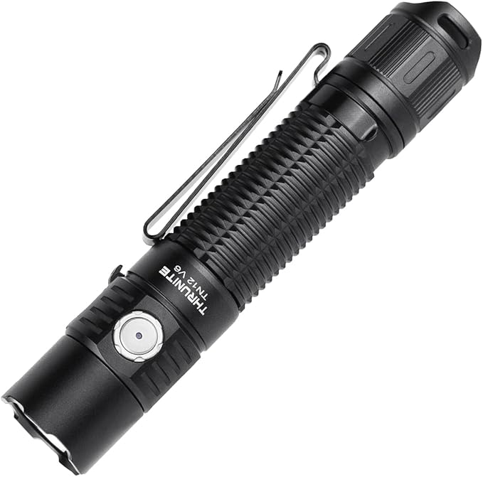 ThruNite TN12 V6 Tactical LED Flashlight, High 1950 Lumens Dual Switch, USB-C Rechargeable