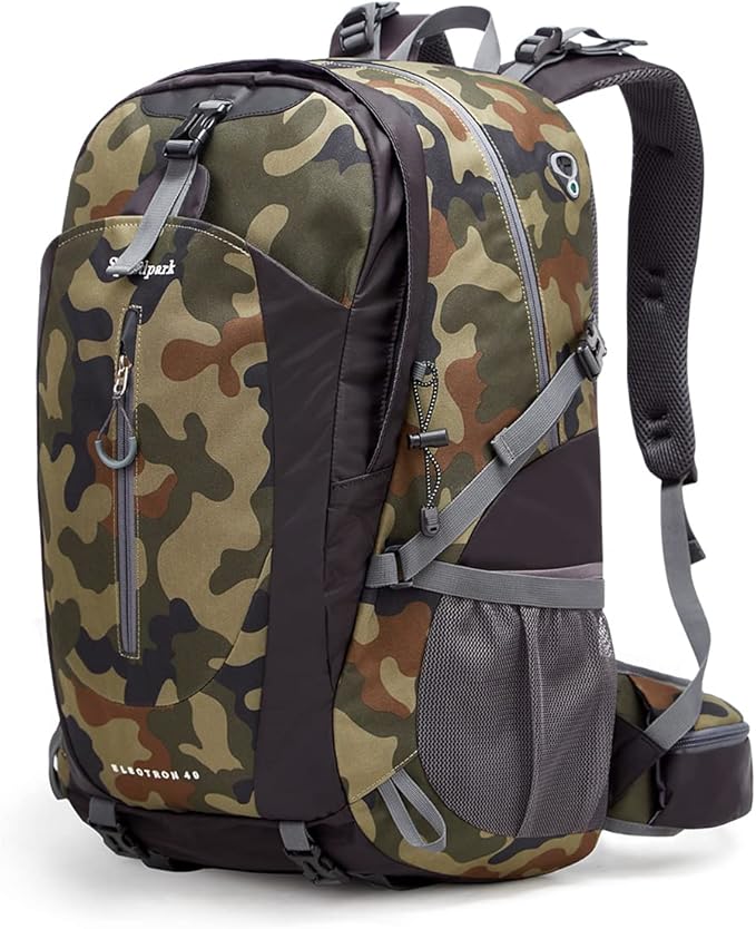 SPEEDPARK Hiking Backpack 40L Waterproof Hiking Daypack with Rain Cover, Outdoor Trekking Travel