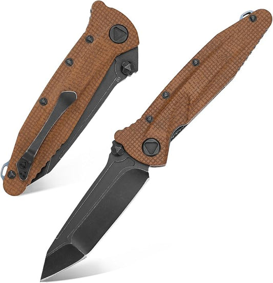 Eafengrow EF55 Pocket Knife Folding Knife G10 Handle D2 Steel Blade Folder EDC Tool Knifes for