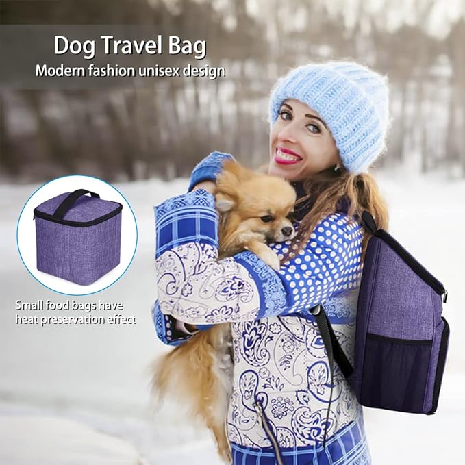 BAGLHER丨Dog Travel Bag, Airline Approved Pet Supplies Backpack, Dog Travel Backpack Accessories Set