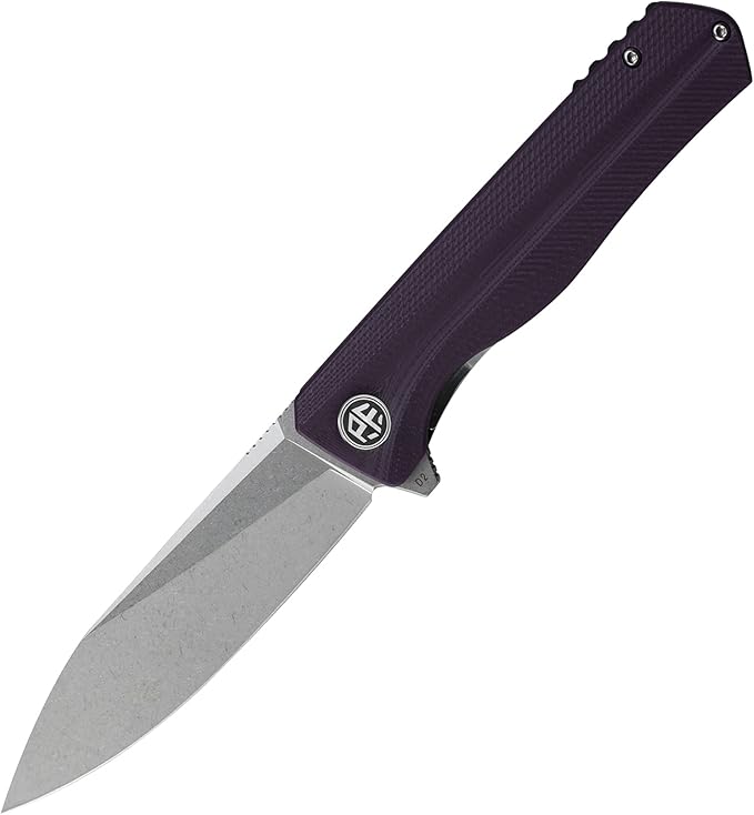 Petrified fish G10 handle D2 steel blade 2CR13 liner ball bearing flipper folding knife camping