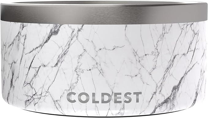 Coldest Dog Bowl - Anti Rust Metal, Non Slip, 3 Layers Insulated Stainless Steel Dog Bowls - Spill