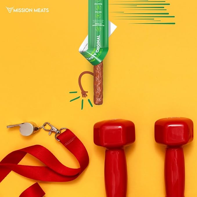 Mission Meats Beef Sticks – 100% Grass Fed & Pasture Raised, Sugar Free, Individually Wrapped