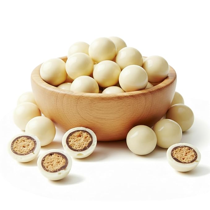 NY Spice Shop French Vanilla Chocolate Malt Balls Party Decorations - 1 Pound Malted Milk Ball