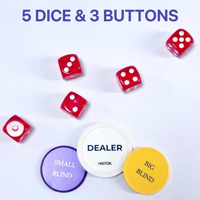 Poker Chip Set - Classic 300PCS Poker Set with Aluminum Case, 11.5 Gram Casino Chips for Texas
