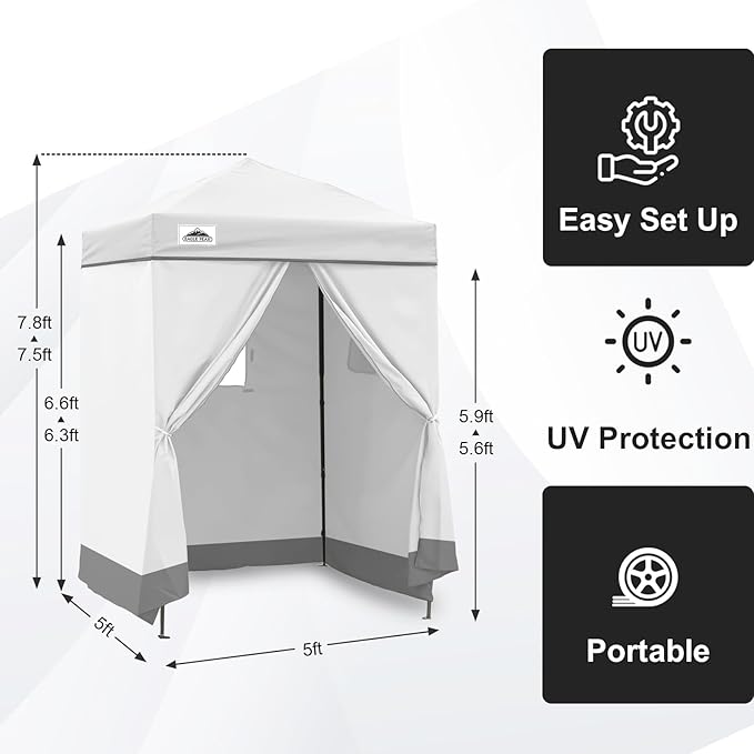 EAGLE PEAK EAGLE PEAK Flex Ultra Compact Pop-up Canopy, Sun Shelter, Changing Room, Portable