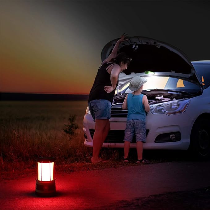 Lepro LED Camping Lantern Rechargeable or Battery Powered, 1000lm Camping Light with Detachable