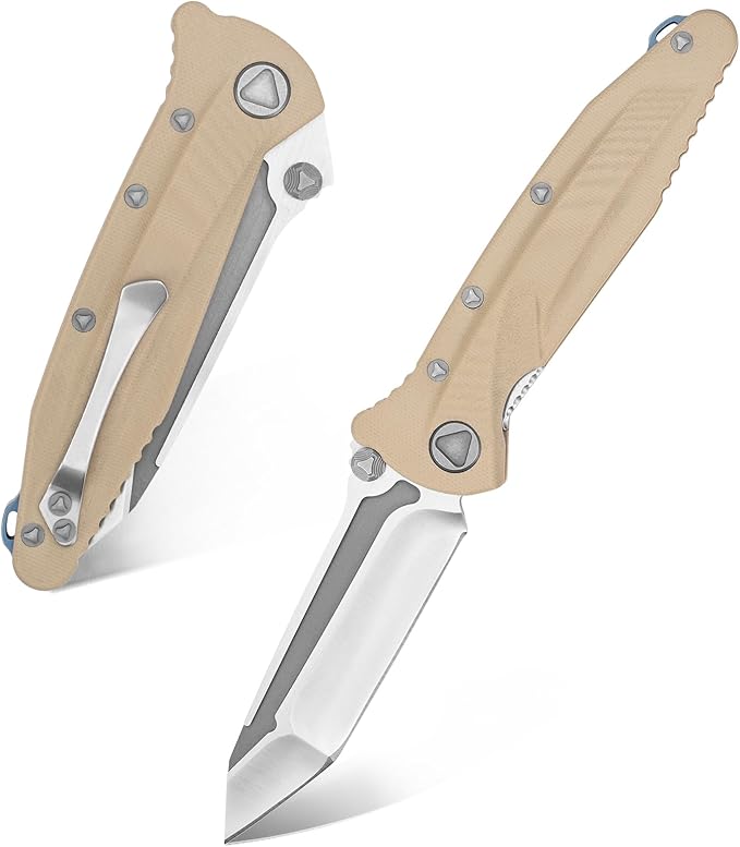 Eafengrow EF55 Pocket Knife Folding Knife G10 Handle D2 Steel Blade Folder EDC Tool Knifes for