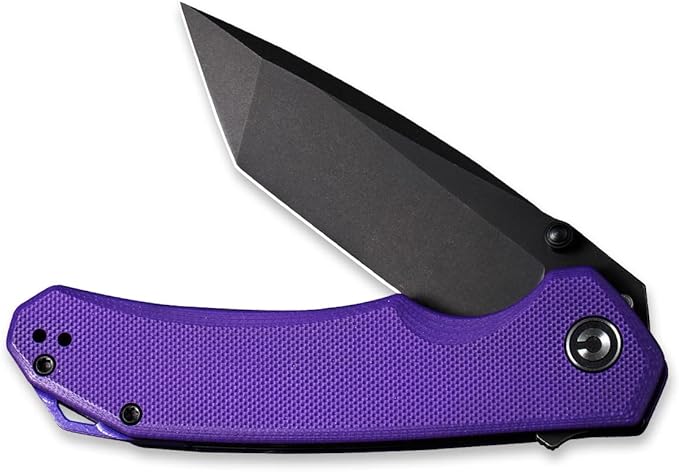 CIVIVI Brazen Folding Pocket Knife,3.5-Inch Tanto D2 Plain Blade,G-10 Outdoor Camping Hiking Knife