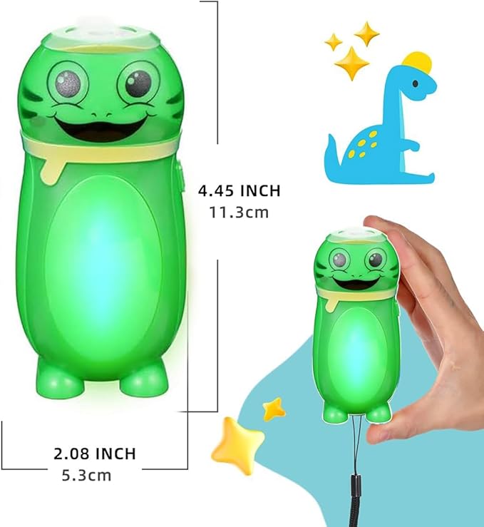 2 Pack Small Mini LED Flashlights - Cute Small Animal Flashlight - 2 in 1 Camping Lantern