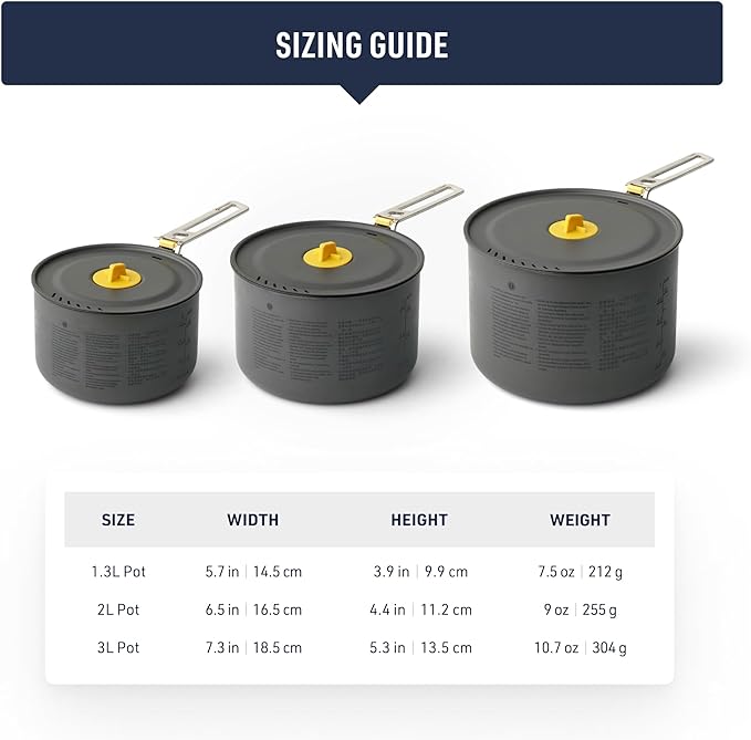 Sea to Summit Frontier Ultralight Camping Cooking Pot