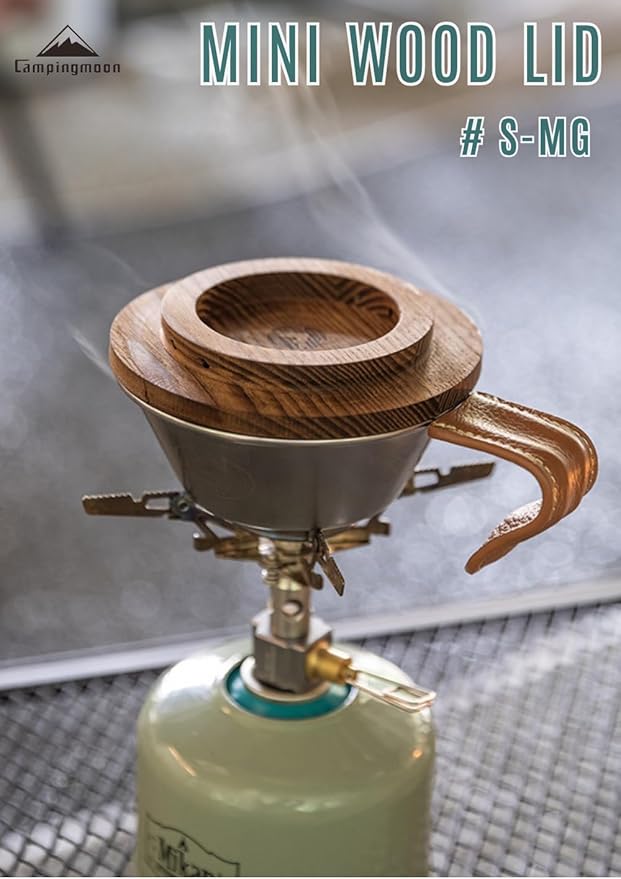 camping moon CAMPINGMOON Wood Coaster Sierra Cup Lid φ12cm S-MG