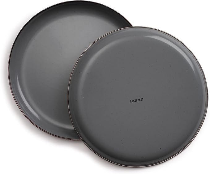 Barebones 8 Inch Salad Plate - Set of 2 Salad Plates - Enamelware Plates - Durable Kitchen or