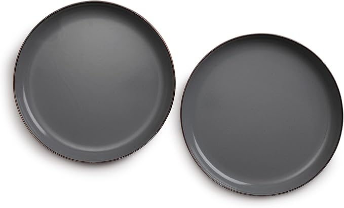 Barebones 8 Inch Salad Plate - Set of 2 Salad Plates - Enamelware Plates - Durable Kitchen or