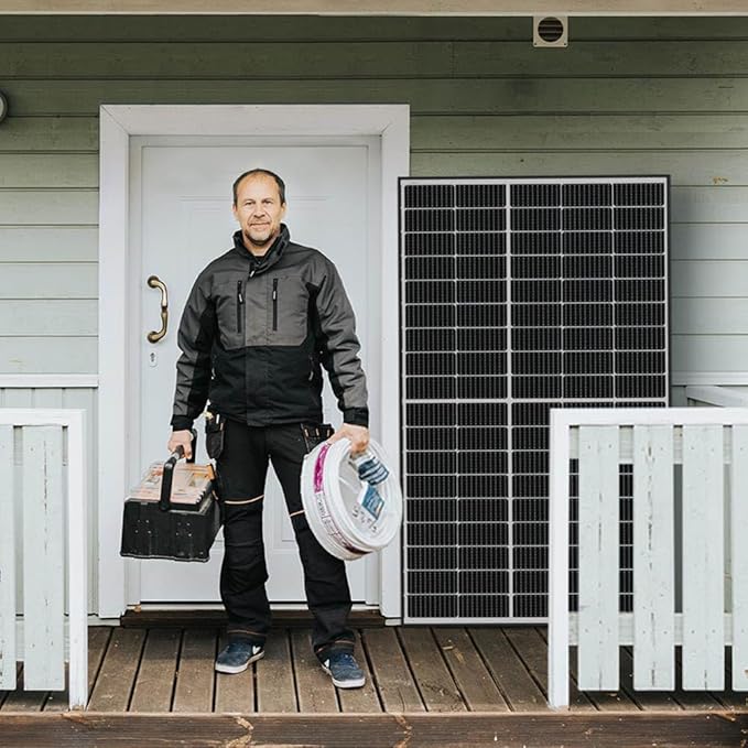 Renogy Solar Panels 640 Watts 12V/24V Bifacial Solar Panel Monocrystalline 2PCS 320W On/Off Grid