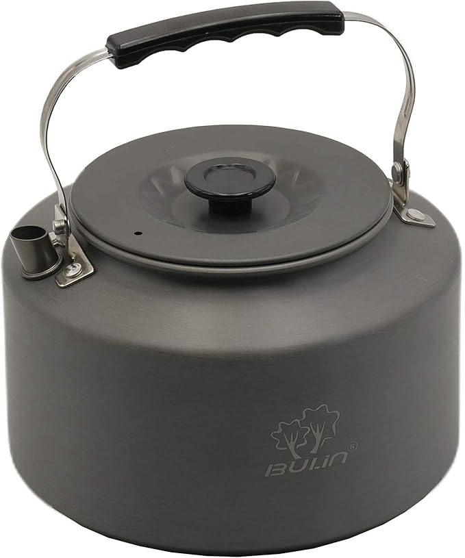 Bulin Camping Kettle, 2.2L Large Portable Stovetop Tea Kettle Fast Heating Boiling Hot Water for