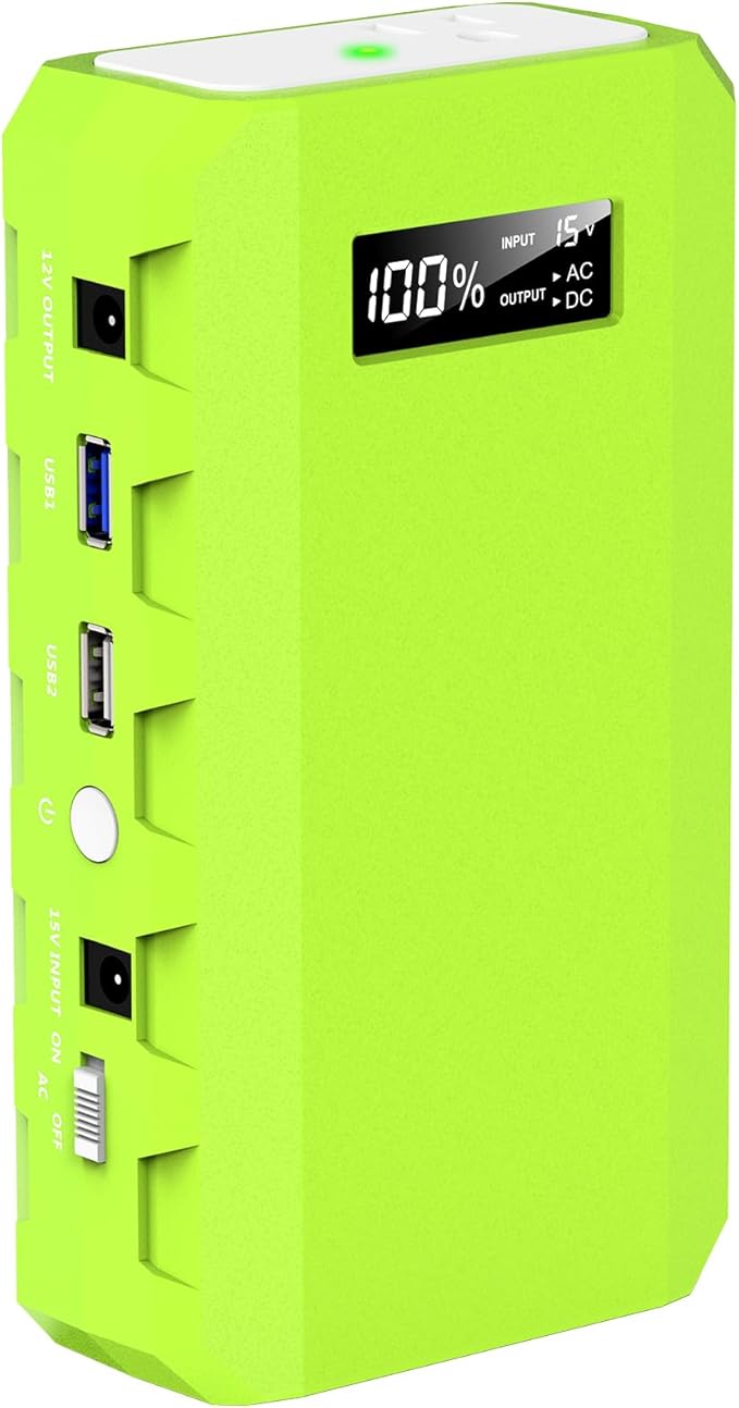 powkey Portable Power Station with AC Outlet, 65W/110V External Battery Pack 24000mAh/88.8Wh Power