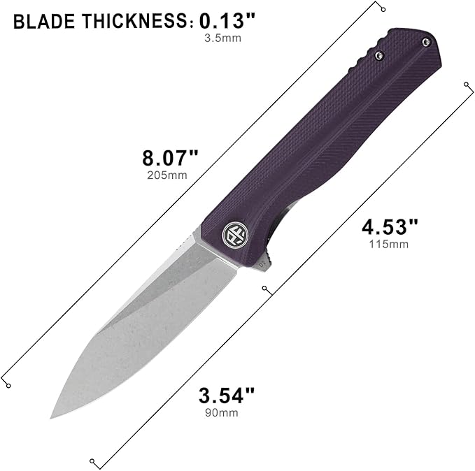 Petrified fish G10 handle D2 steel blade 2CR13 liner ball bearing flipper folding knife camping