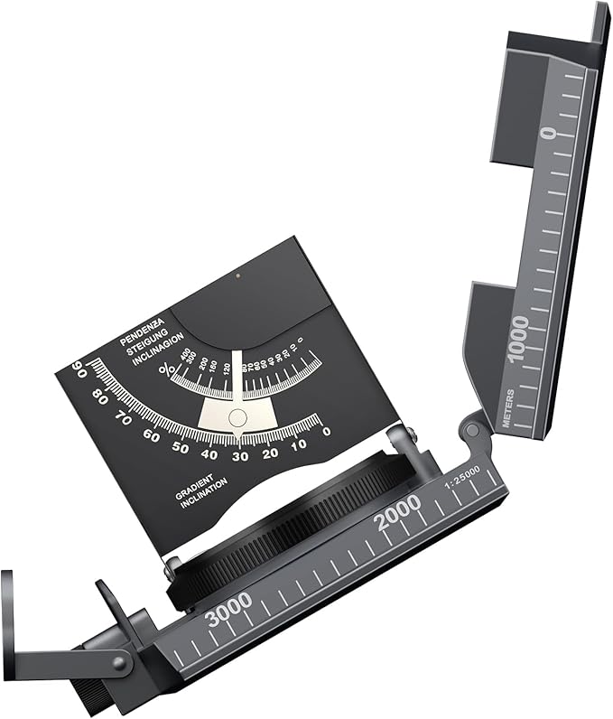 Compass Hiking Survival, IP65 Waterproof Metal Compass with Sighting Clinometer and Carry Bag