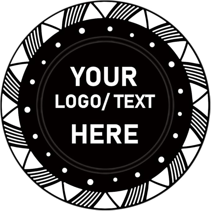 100 Custom Plastic Poker Chips, Print with Personalized Text, for Texas Hold'em Poker, Card Club or