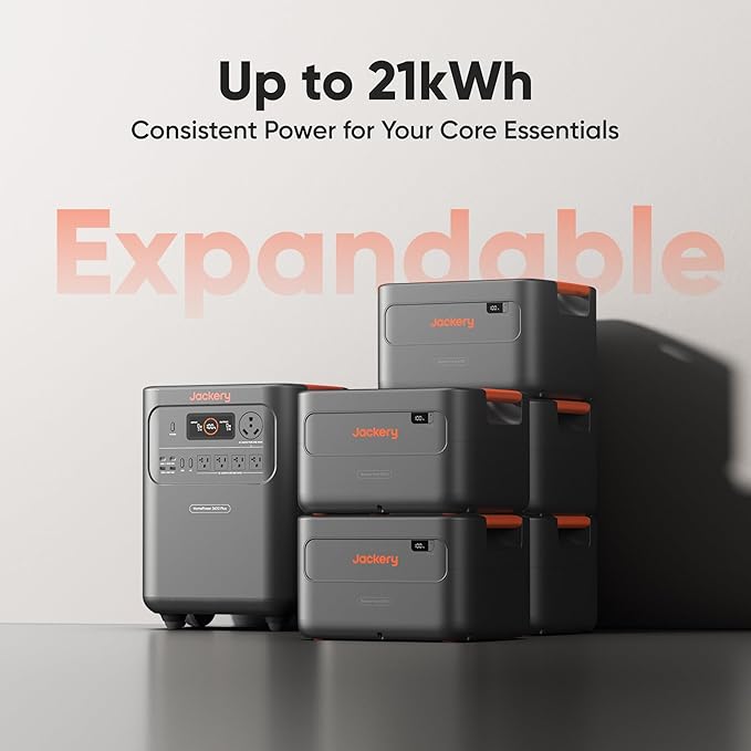 Jackery HomePower 3600 Plus Portable Power Station with 2x 200W Solar Panels, 3600W AC Output