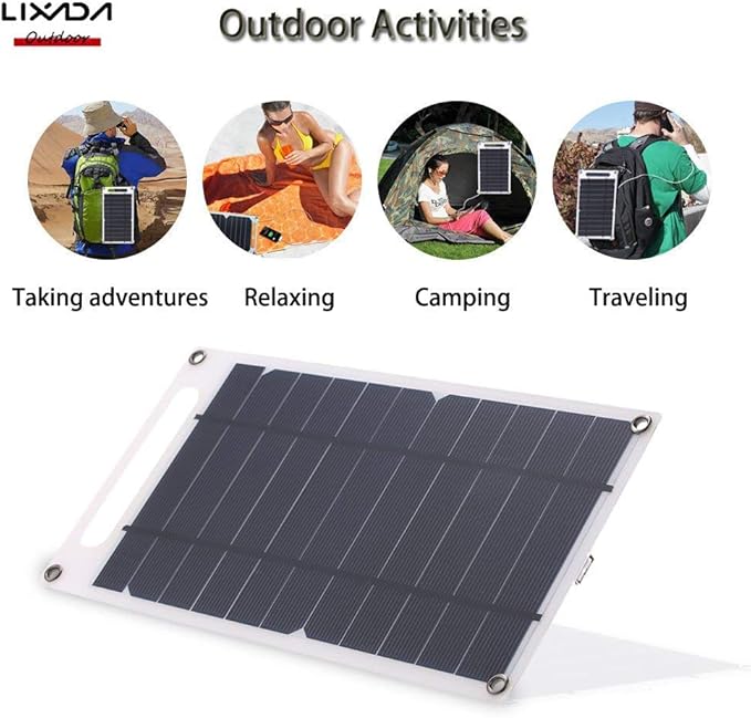 Solar Panel Charger USB Port Portable High Power Paper Shaped Monocrystalline Silicon for Cell