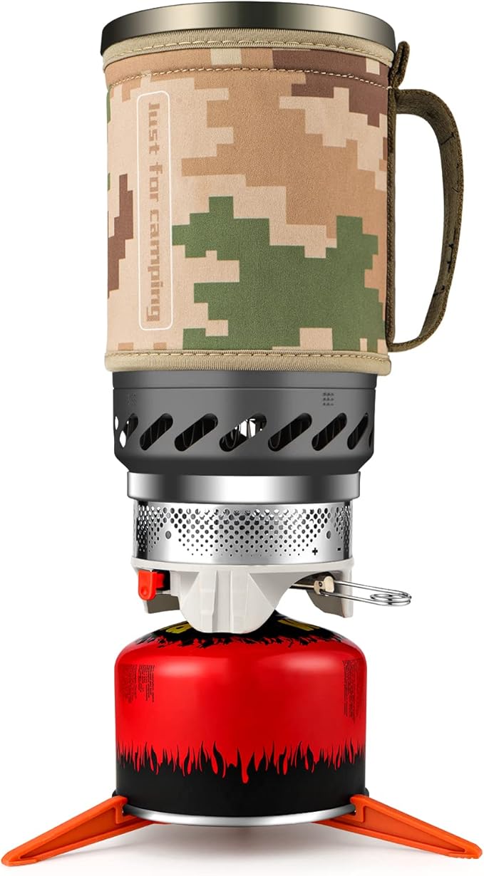 Gen Camping Stove Cooking System | Portable Camping Backpacking Jet Burner | Fast and Safe Hiking