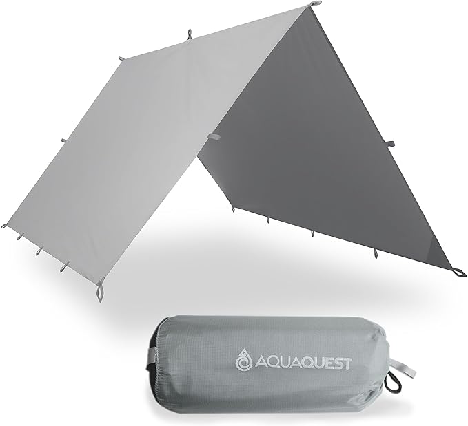AquaQuest Guide Tarp ??Ultralight Waterproof (5,000 mm) Seam-Taped 40D Ripstop Rain Fly for