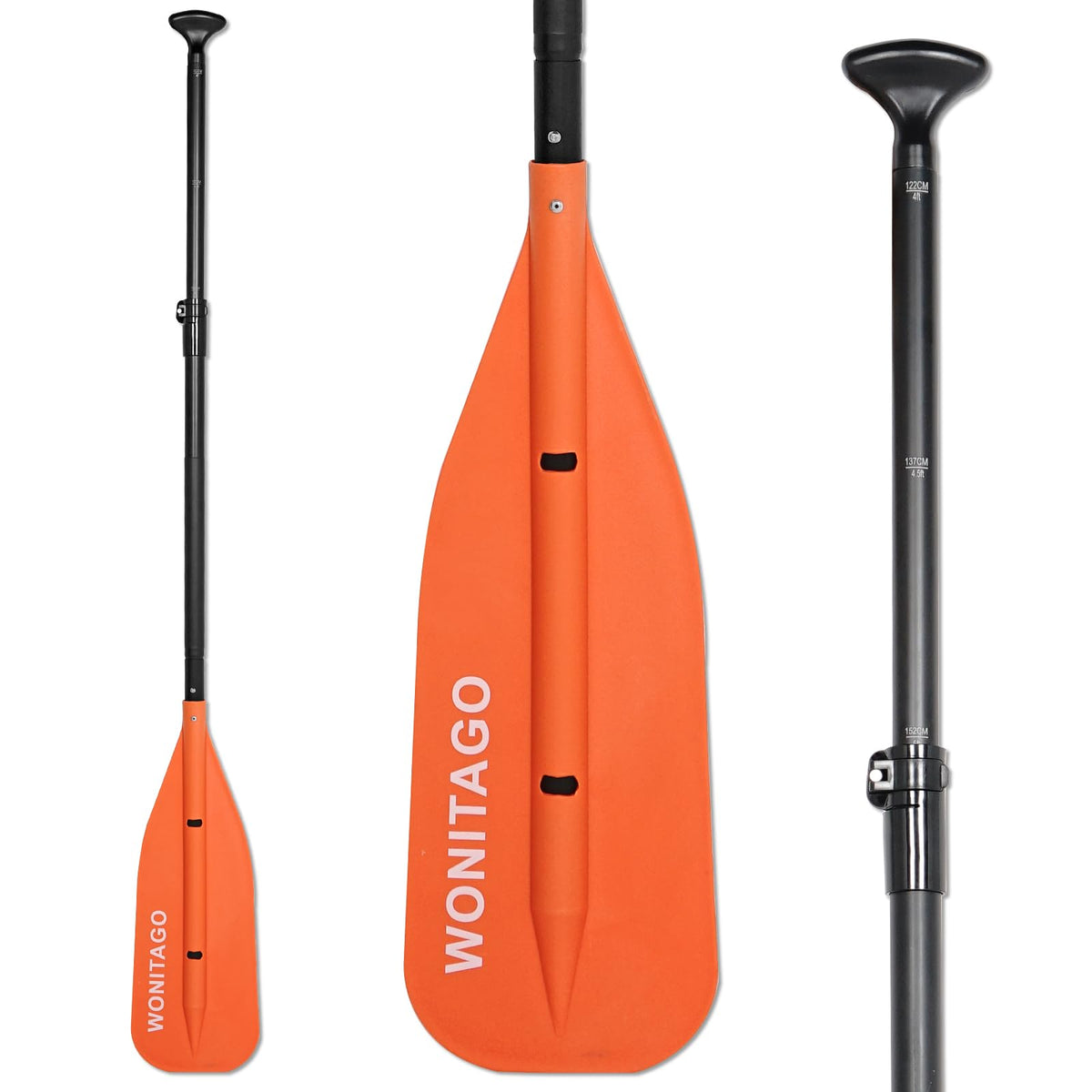 WONITAGO Canoe Paddle - 5 FT, Adjustable, Collapsible - product view 1