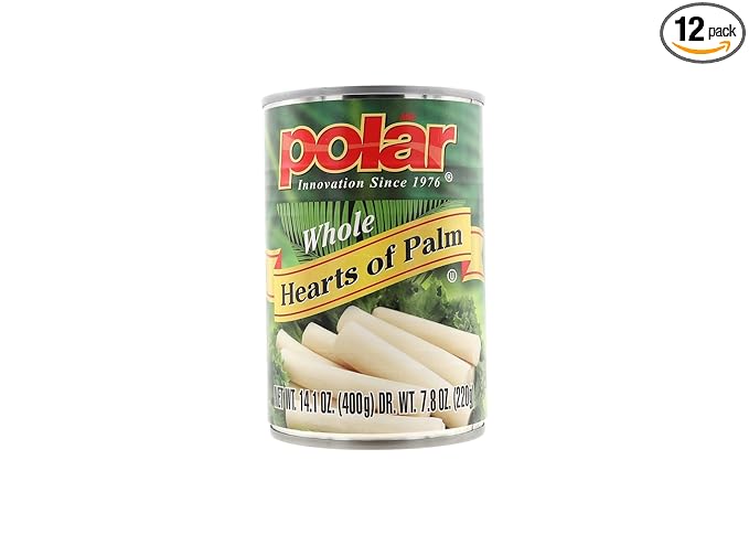 MW Polar Whole Hearts of Palm, 14 Oz, (Pack of 12)